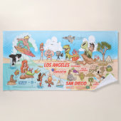 Serviette de plage du sud de la Californie (Devant)