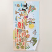 Serviette de plage du sud de la Californie (Devant)