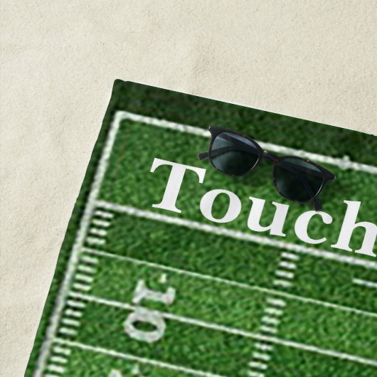 Serviette de plage du terrain de football (En situation)