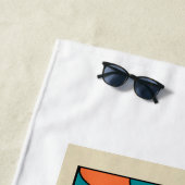 Serviette de plage du zodiaque Bélier (En situation)