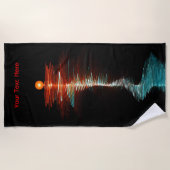 Serviette De Plage Dualité de la vague de particules (Devant)