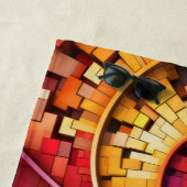 Serviette De Plage Dubman Does Design:Bright Fibonacci Swirls (En situation)