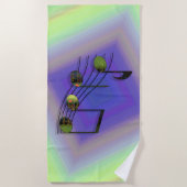 Serviette De Plage Dubstep Notes Beach Towel (Devant)