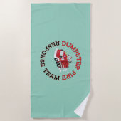 Serviette De Plage Dumpster Fire Response Team (Devant)