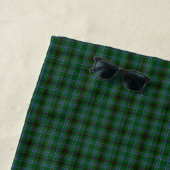 Serviette De Plage Duncan Tartan Monogramme D (En situation)