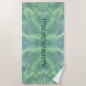 Serviette De Plage Eau Aquamarine Tropical Personnalisable (Devant)
