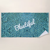 Serviette De Plage Eau Bleue Étincelante (Devant)