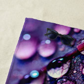 Serviette De Plage Eau Droplets Plage Serviette (En situation)