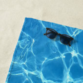 Serviette De Plage Eau Turquoise (En situation)