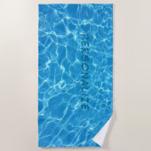 Serviette De Plage Eau Turquoise (Devant)