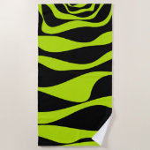 Serviette De Plage Ebb et flux 4 - Lime vert (Devant)