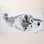 Serviette De Plage Écart de confiance (Devant)