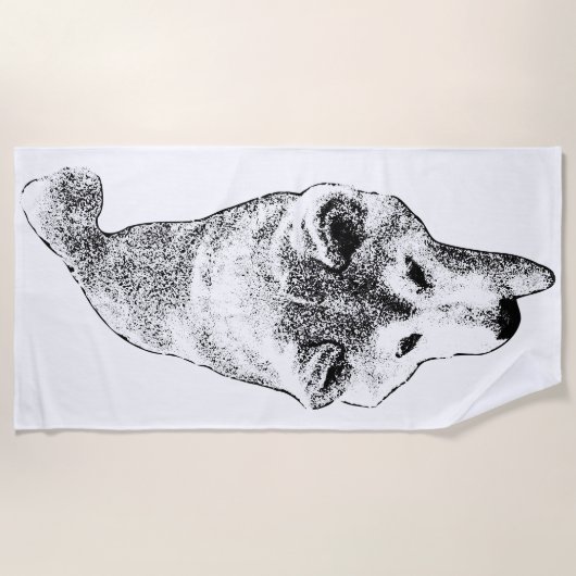 Serviette De Plage Écart de confiance (Devant)