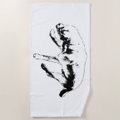 Serviette De Plage Écart et silence (Devant)