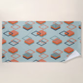 Serviette De Plage Échos diamant (Devant)