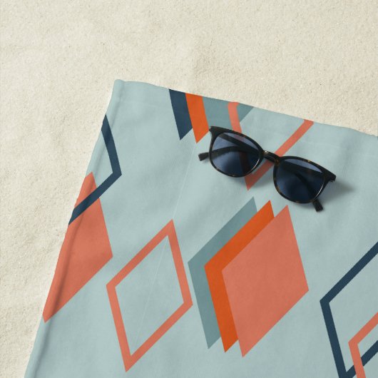 Serviette De Plage Échos diamant (En situation)