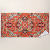 Serviette De Plage Echos intemporels : Patrimoine Boho Oriental Maroc (Devant)