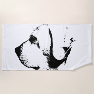 Serviette De Plage Éclaboussures et Sourires, Style Audacieux
