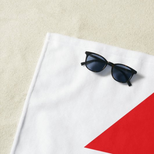 Serviette De Plage Éclair rouge (En situation)