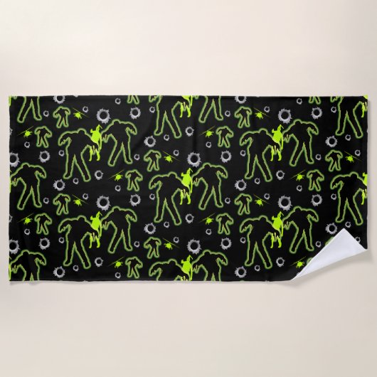Serviette De Plage École de zombies pour garçons (Devant)