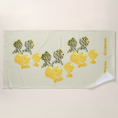 Serviette De Plage École tropicale (Devant)
