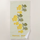 Serviette De Plage École tropicale (Devant)