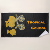 Serviette De Plage École tropicale (Devant)