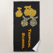 Serviette De Plage École tropicale (Devant)
