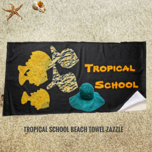 Serviette De Plage École tropicale