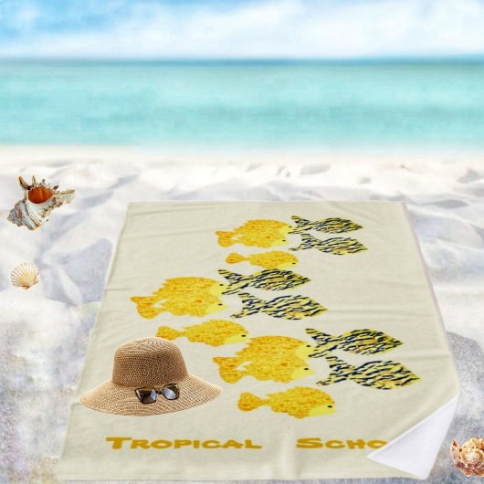 Serviette De Plage École tropicale