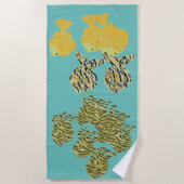 Serviette De Plage École tropicale (Devant)