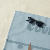 Serviette De Plage Écossais Highland Cattle Cow Graphic Personnalisé (En situation)