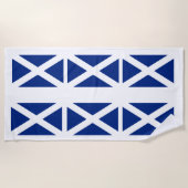 Serviette de plage écossaise de drapeau de Saint (Devant)