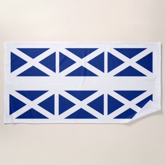 Serviette de plage écossaise de drapeau de Saint (Devant)