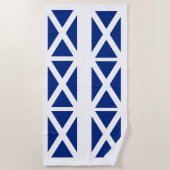 Serviette de plage écossaise de drapeau de Saint (Devant)