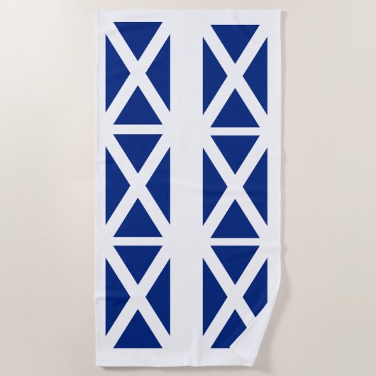 Serviette de plage écossaise de drapeau de Saint (Devant)