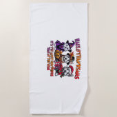 Serviette De Plage Ecosse Terrier Halloween Thanksgiving Noël (Devant)