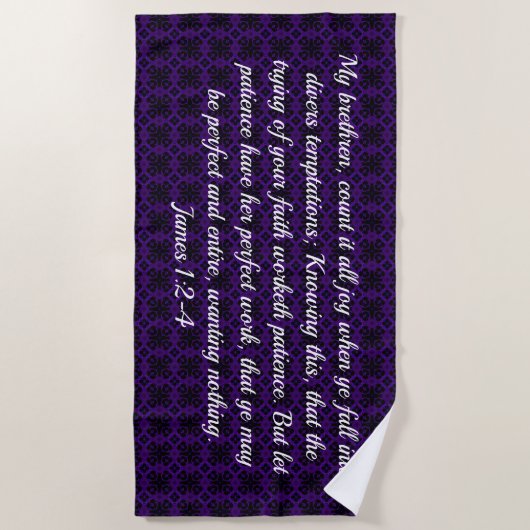 Serviette De Plage Écriture sainte BeachTowel (Devant)