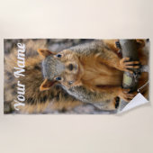 Serviette De Plage Écureuil de renard (Devant)