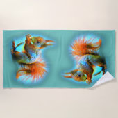 Serviette De Plage Écureuil de style moderne - mignon (Devant)