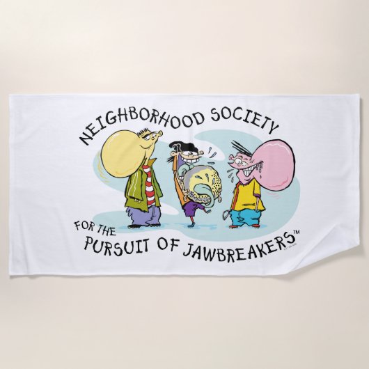 Serviette De Plage Ed, Edd, n Eddy - Jawbreakers (Devant)