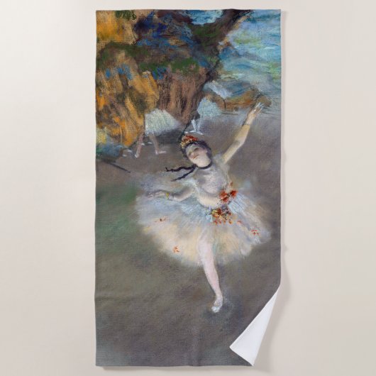 Serviette De Plage Edgar Degas - L'Étoile / Danseur sur scène (Devant)