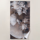 Serviette De Plage Edgar Degas - Répétition de ballet sur scène (Devant)
