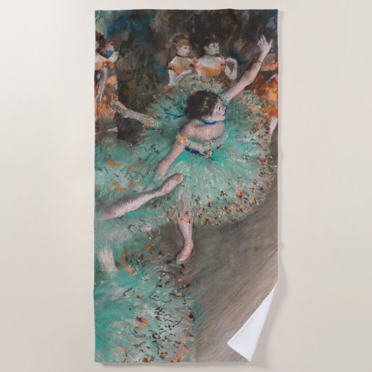Serviette De Plage Edgar Degas - Swaying Dancer / Danseuse en vert (Devant)