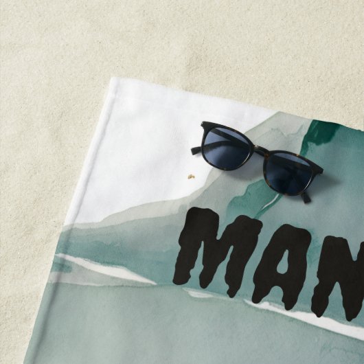 Serviette De Plage Editable Crab (En situation)