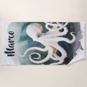 Serviette De Plage Editable Octopus (Devant)