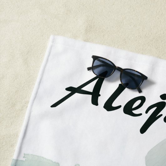 Serviette De Plage Editable Walrus (En situation)