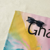 Serviette De Plage Editable Wave (En situation)