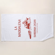 Serviette de plage édition limitée La Maddalena 20