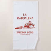 Serviette de plage édition limitée La Maddalena 20 (Devant)